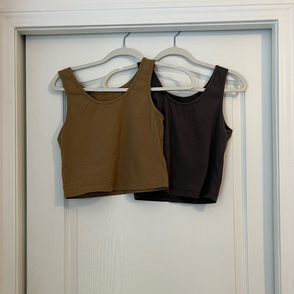 2 Earth Colored Tank Tops No Tag